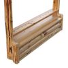 Rush Creek Creations Rustic 2 Compound Bow - 12 Arrow Wall Storage Rack with Accessory Compartment - Handcrafted - Durable Material , 39"L x 31.5"W x 5.3"D