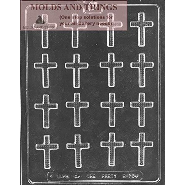 Bite Size Crosses Chocolate Candy Mold With © Candy Making Instruction