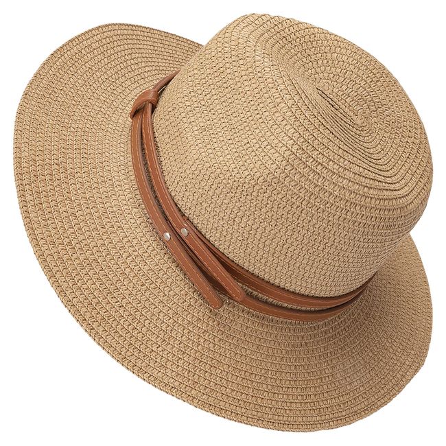 Sonnenhut Damen Faltbarer Strohhut UV Schutz Strandmütze Damen Visor Cap Hut mit Breiter Krempe Sommerhut Damen Faltbarer für Reise Urlaub und Strand