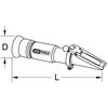 KS Tools 550.1290 Refractometer - optical tester for battery fluid and antifreeze