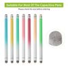 sourcing map 20Pcs Replacement Fiber Mesh Tips For Stylus Pens 8mm Suitable For Capacitive Touch Screen,High Sensitivity,Soft,No Scratch Screen Pen Tip