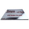 3mm Aluminium Sheet Plate - 180-130-3 - x2 Pack