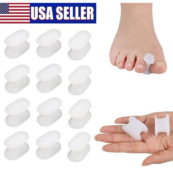 6Pairs Silicone Bunion Toe Corrector Orthotics Straightener Separator Pain Foot