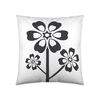 TSUKI Cushion Cover, White, Black, Without Insert