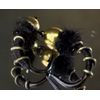 1 dozen (12) - Zebra Midge - Gold Bead Head