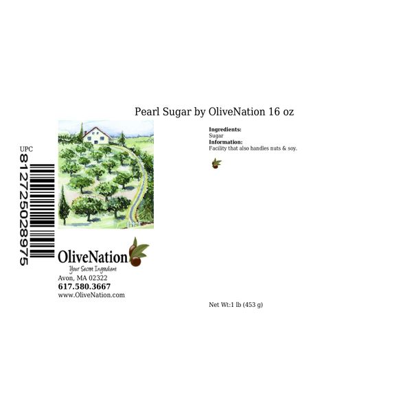 OliveNation Pearl Sugar - 16 ounces