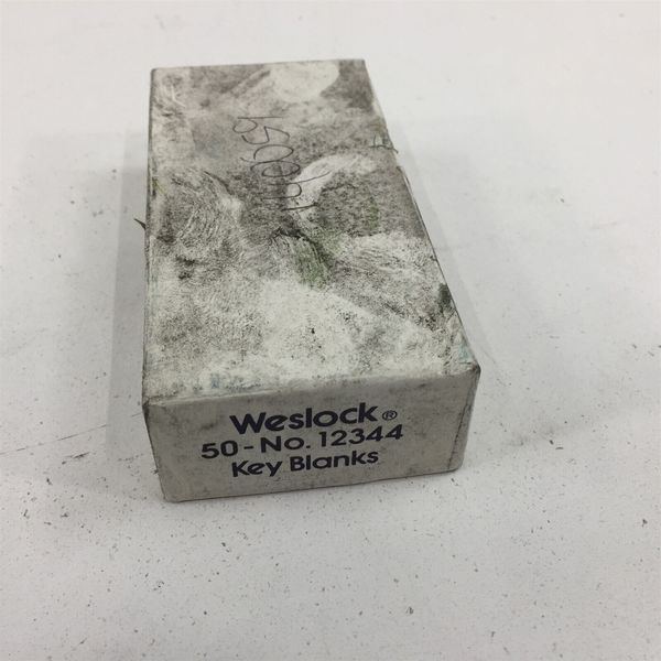 Weslock 12344 Brass Key Blanks - Box of 50