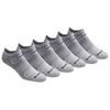 Saucony Men's Multi-Pack Mesh Ventilating Comfort Fit Performance No-Show Socks, Grey Basic (6 Pairs), 5-8