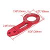 Hyper-Sonic Tow Hook, Universal Rear Anodized Toe Hook M12 (Anodized Silver)