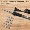 Soldering Iron 	Welding Tools Electric Gun Adjustable Temperature 60W Solder Kit
