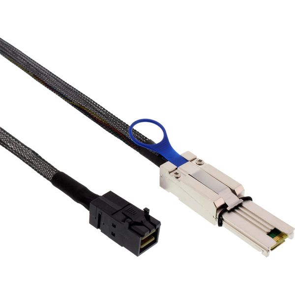 InLine 27636B Mini SAS HD Kabel, SFF-8643 zu SFF-8088, 1m