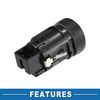 A ABSOPRO Push Button Starter Switch No.5ED905217 Engine Start Stop Switch Button for Skoda Karoq 2018-2021 Black