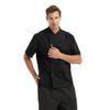 TopTie 2 Pack Unisex Short Sleeve Chef Coat Jacket, Black