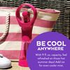 O2COOL Elite Battery Powered Handheld Water Misting Fans (Raspberry)…