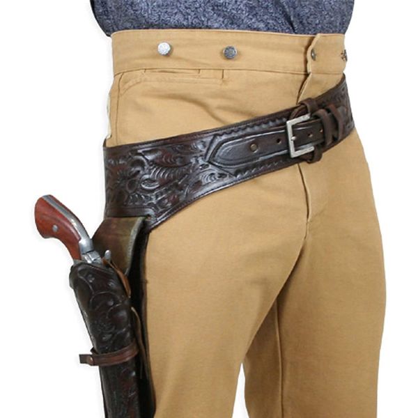 44/45 Caliber Brown Leather Gun Holster Size 38