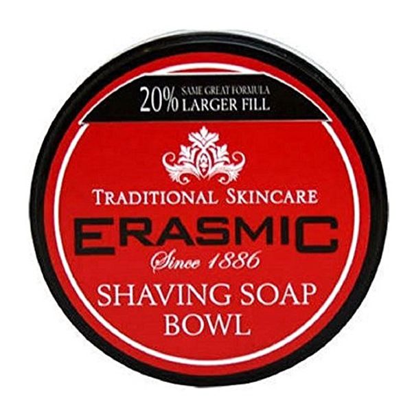 SIX PACKS of Erasmic Shaving Soap Bowl 90g