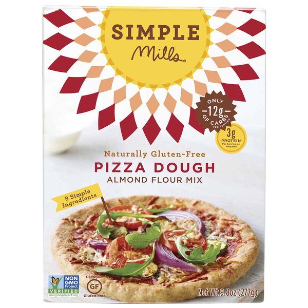 Simple Mills Almond Flour Baking Mix, Cauliflower Pizza Dough - Gluten Free, Vegan, Plant Based, 9.8 Ounce (Pack of 1)