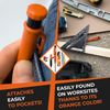 Professional Carpenter Pencil With Sharpener And 6 Leads For Heavy Duty Use