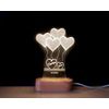 Canvas Bubble Personalized Text Acrylic Lamp (Base Cylinder, Warm Yellow)