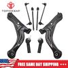 8Pcs Front Control Arms Inner Outer Tie Rod Sway Bar Link for Ford Mazda Mercury