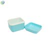 AmeriCan Goods Denture Bath Case Cup Box Holder with Basket, Storage Container Care for Dentures, Clear Braces, Night Guard & Retainers,Traveling (Sky Blue)