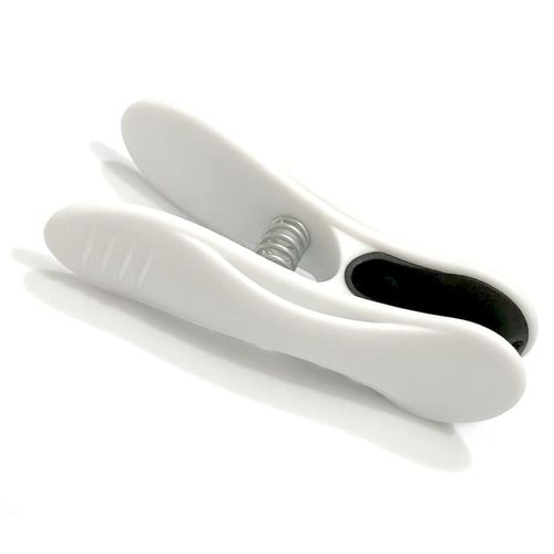 Clothespins, Strong, Non-marking Monotone Clips, Pack of 12, White, Clothespins, Pinch, Stylish, Non-Slip, Windproof