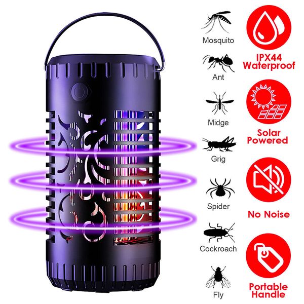 Mosquito Fly Bug Insect Zapper Killer Electric LED Light Trap Pest Control Lamp