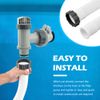 2PCS Flexible Water Pool Hose Set for Filter Pump and Saltwater Systems(White)