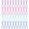 HappyHome 40pcs Plastic Bobbin Clips Thread Spool Clips for Sewing Machines Crafting Sewing Tools Sewing Machine Thread Shedding