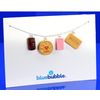 bluebubble BISCUIT BREAK Charm Necklace on Gift Card