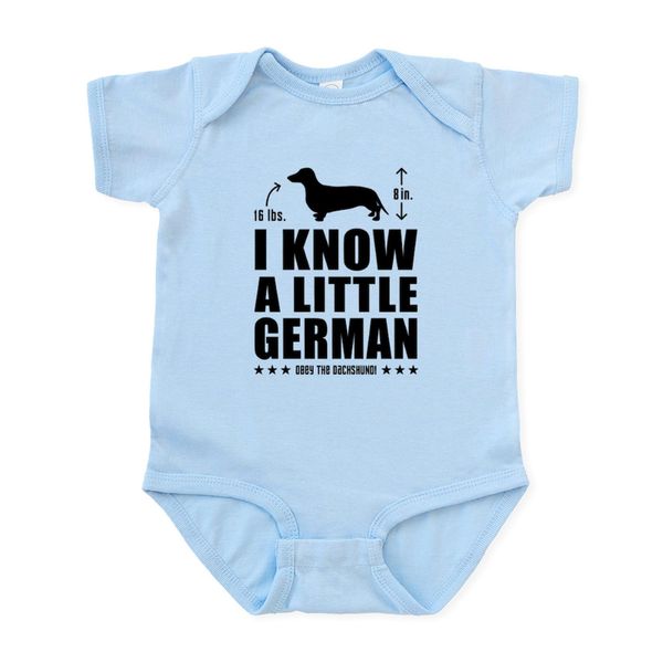 CafePress A Little German Dachshund Baby Creeper Infant Bodysuit Baby Romper