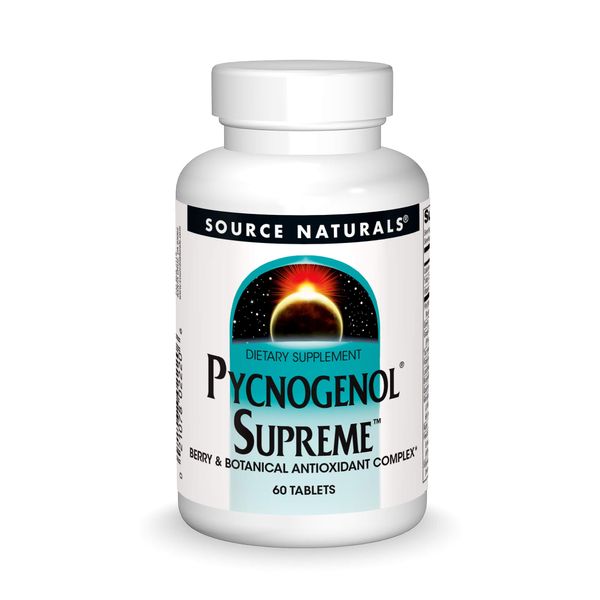 Source Naturals Pycnogenol Supreme, Berry & Botanical Antioxidant Complex, 60 Tablets