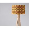 Orange and Brown 1970s Circles Design lampshade, Ceiling or Table Lamp Shade