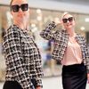 Paper Cut Pattern Short Jacket Women