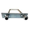 U Bolt Square M12 Thread with Back Plate 70mm Inner Width x 150mm Length with Nuts and Washers (2)