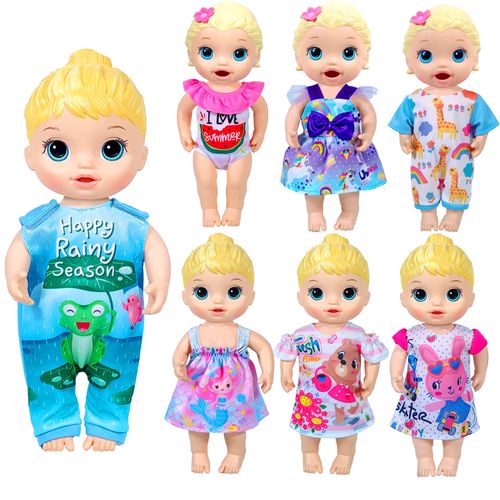7 Sets Alive Baby Doll Clothes Outfit Dress for 10 Inch Baby Dolls 12 Inch Alive Baby Dolls