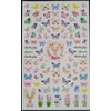 Butterfly Flowers nail art stickers