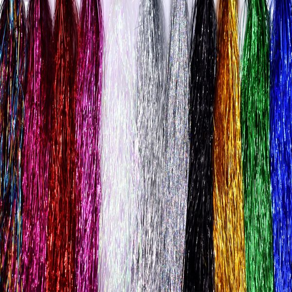 10 Random Colors 0.28mm in Width Flash Line for Flies Making