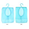 Hanging Storage Mesh Bags With Hook Bathroom Storage Mesh Bag Hooks Shower Toiletry Bag Makeup Cosmetic Storage Bag Bath Shampoo Shower Organizer(Blue)