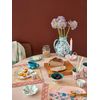 RICE Melamine Bowl Small – Light Pink – Flower Collage Print