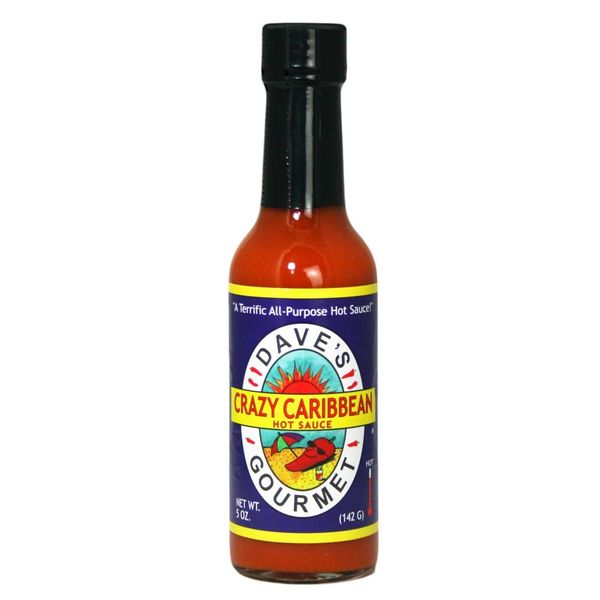 Dave's Gourmet Crazy Caribbean Hot Sauce - All Purpose Flavor Enhancer for Soups, Sauces, Dips