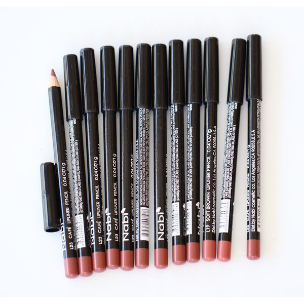 12 PCS NABI L23 CAFE LIP Liner Pencil