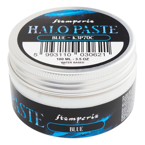Stamperia Halo Paste 100ml transparent glänzend Effekt Paste Gestalten Wasserbasis DIY Blue