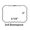 Downspout Gutter Y Connector 3x4 Standard Right High Gloss White