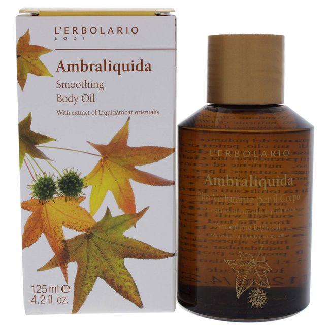 Ambraliquida Smoothing Body Oil by LErbolario for Unisex - 4.2 oz Oil