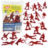 TimMee Processed Plastic Army Men 48pc Red Tim Mee Toy Soldier Figures USA Made