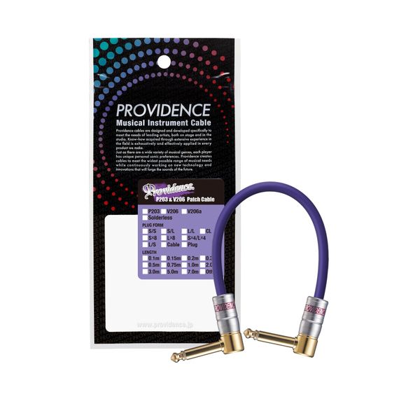 Providence P203 4" CLANK Crank Plug Patch Cable