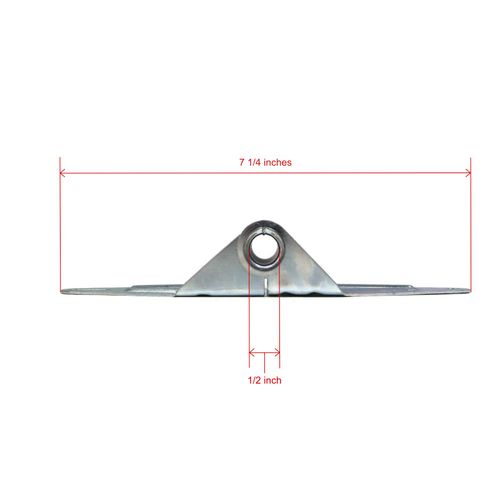 The ROP Shop Overhead Garage Door No. 1 Hinge, 0675" Thick 14 Gauge Steel Standard Part