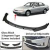 Universal Black 3 Segment Type Fit For Saturn LS 00-04 Front Bumper Lip Spoiler
