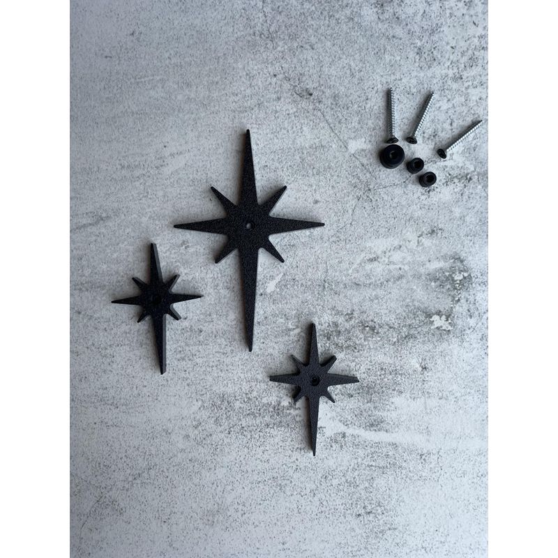 Mid Century Modern Cursive House Numbers, 5 inch black plastic MCM ...